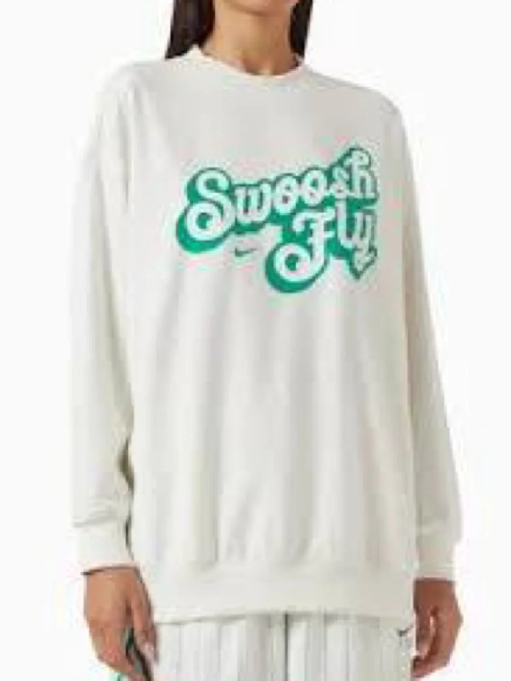 NIKE Women's Swoosh Fly Dri-Fit Oversized French Terry Basketball Sweatshirt